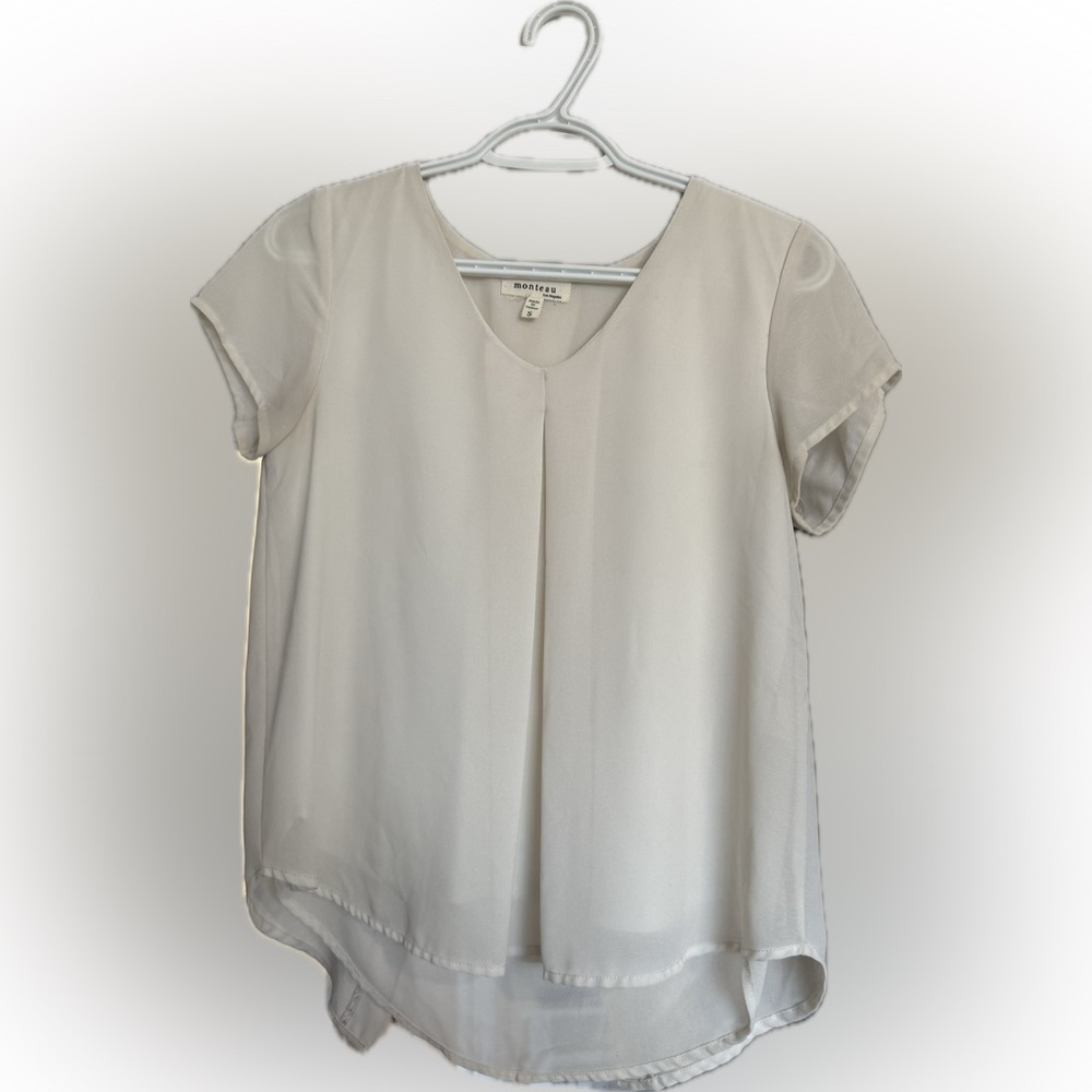 Monteau Cream Blouse